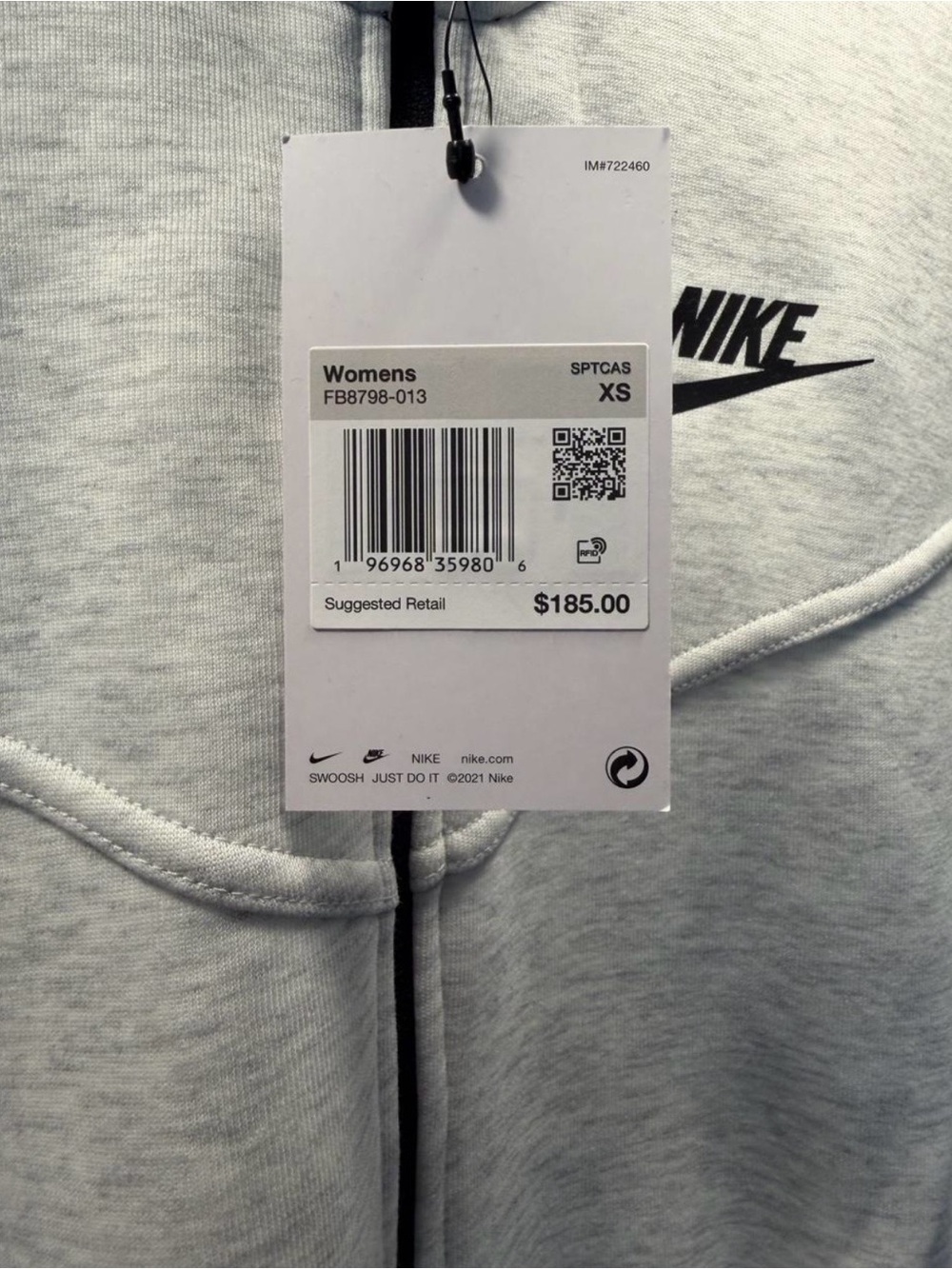 Nike Tech Gray Jumper size XS - Picture 2 of 6